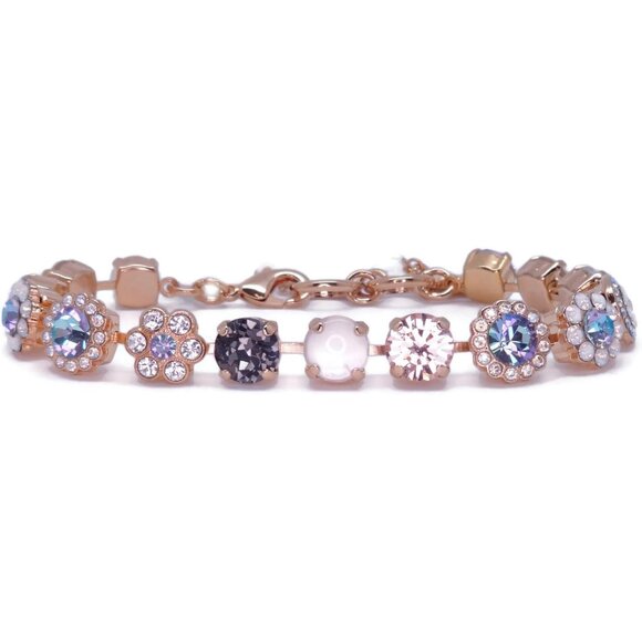 Mariana Ice Queen Gold Bracelet in White Grey Vitrail Light Mix Mosaic M1154 NWT - Picture 4 of 4